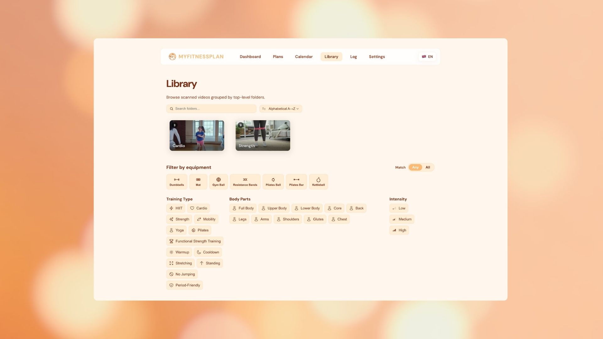 Video library linked to local files
